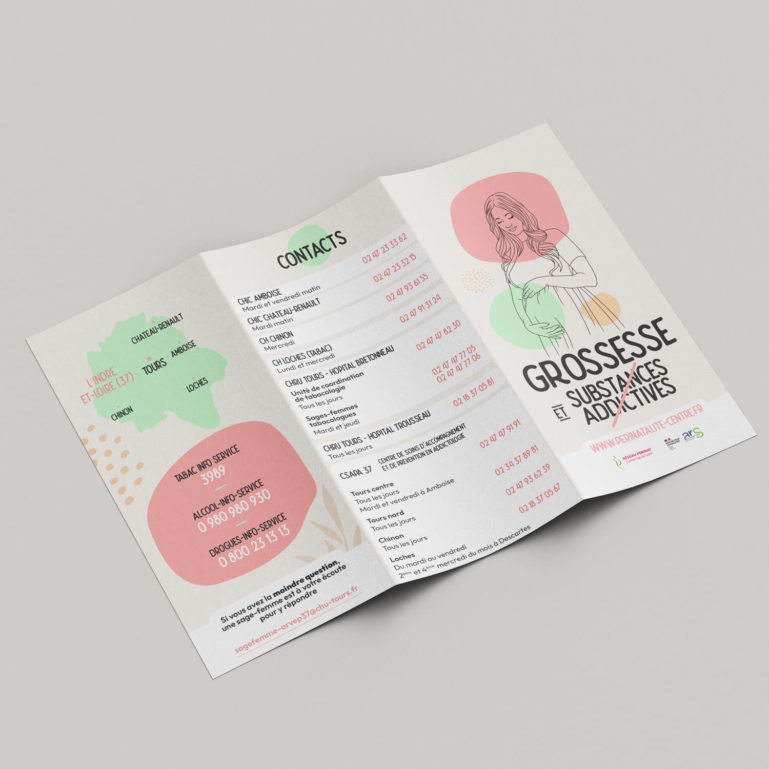 Grandir en Région Centre - Plaquette Grossesse et substances addictives