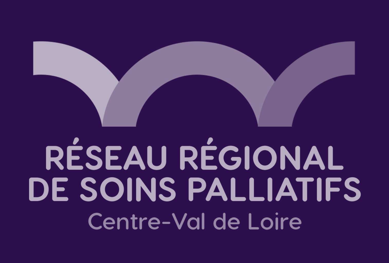 Réseau Régional de Soins Palliatifs Centre-Val de Loire - Logo blanc