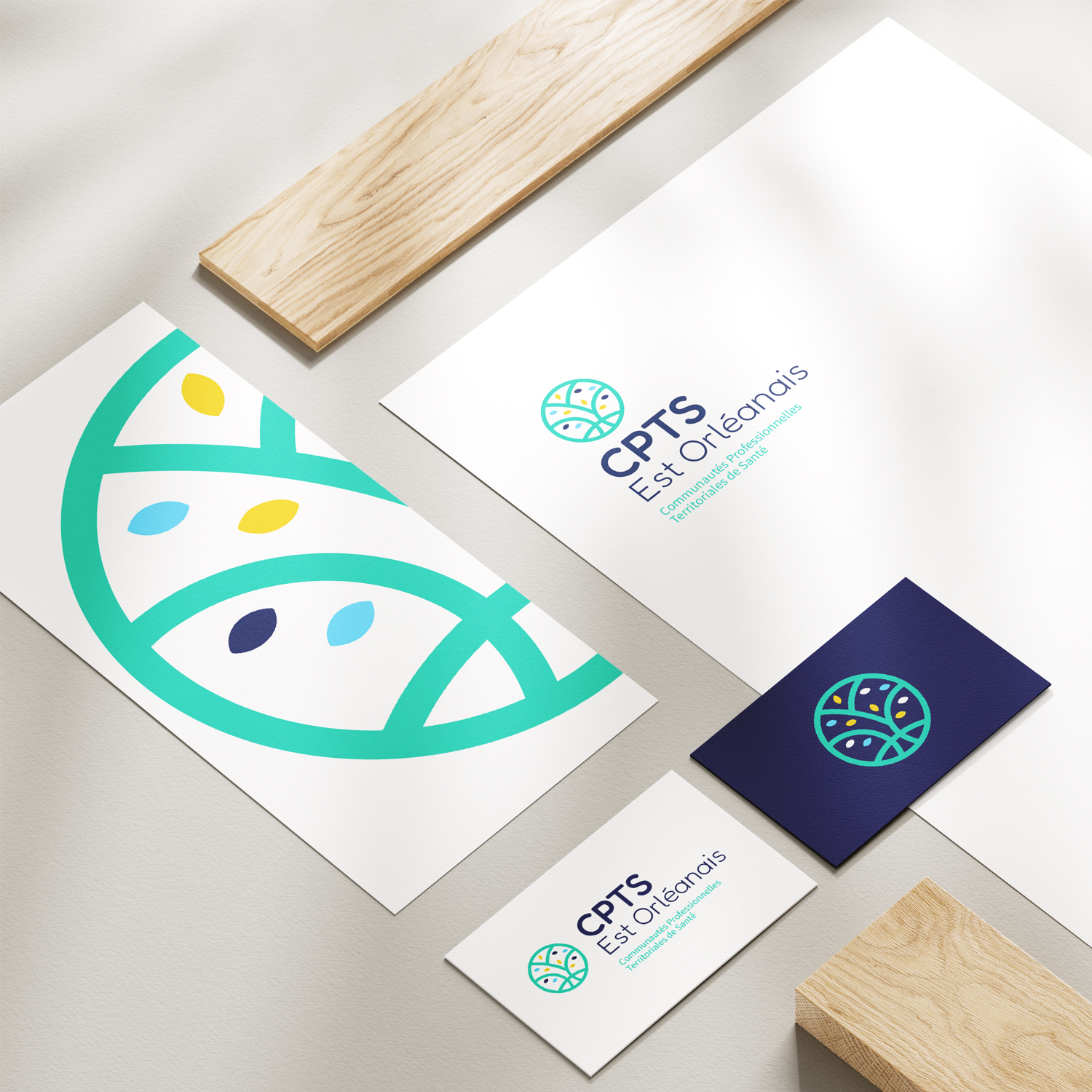 CPTS Est Orléans Mock Up Identité visuelle